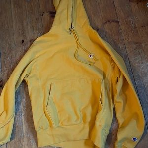 Yellow champion hoodie